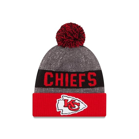 New Era Kansas City Chiefs 2016 Nfl Sideline On Field Sport Knit Hat Red Cuff Amazon In Sports Fitness Outdoors