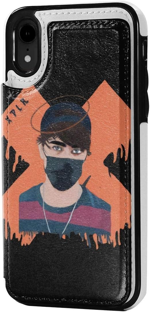 ROBETT Colby Brock Leather Case for iPhone XR with Card