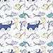 Trend Lab Dr. Seuss New Fish Changing Pad Cover, Blue, Green and Gray