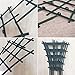 Ibnotuiy 4Pcs Plastic Superimposed Garden DIY Mini Climbing Trellis Flower Supports Courtyard Plant Support Dark Green (4Pcs)
