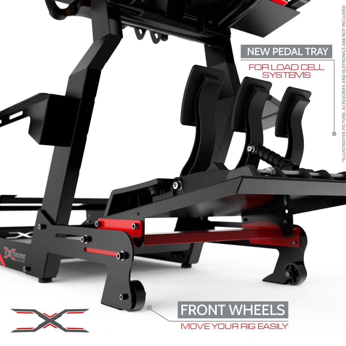 Extreme Simracing Cockpit CHASSI 3.0 Racing Simulator For Logitech G25, G27, G29, G920, G923, SIMAGIC,Thrustmaster And Fanatec - Heavy Dutty Construction - Complet With all Accessories - NOSEAT