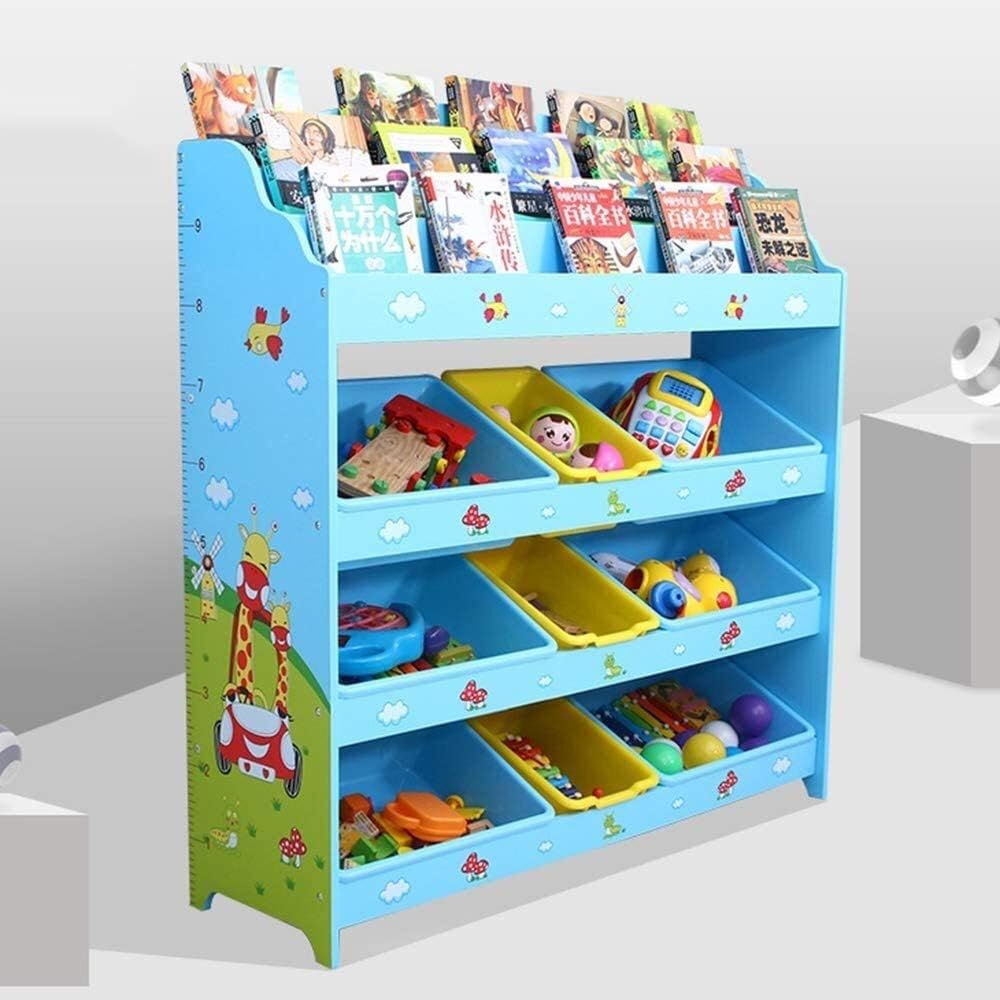 ZXvbyuff Kids' bookcases Kids' Bookcases，Children's Toy Storage Rack Nursery