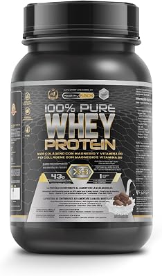 Whey Protein | Proteina Whey pura con Collagene + Magnesio | Migliora i tuoi allenamenti | Protegge e aumenta la massa muscolare | 1000g di proteina (Cioccolato)