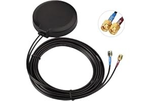 Bingfu 4G LTE Cellular GPS Adhesive Magnetic Mount Antenna for Vehicle Car Truck Bus Van 4G LTE GPS Tracker Real Time Trackin