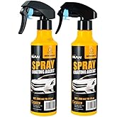 NUAN 2-Pack Nano Hydrophobic Ceramic Coating, 300ml Car Coating Spray Kit,Easy-to-Spray Auto Paint Protection, Includes Microfiber Cloth for Vehicle Shine & Protection