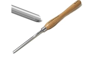 BMWOOD Cryo M2 HSS 1/2" Spindle Gouge with Beech Handle Length12-1/2", Woodlathe Chisels for Woodturning