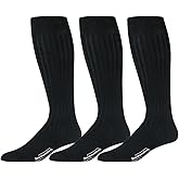 Merino Wool Dress Socks for Men – Over-the-Calf, Ribbed Wool Dress Socks for Size 8-12 – Breathable, Reinforced Heel and Toe