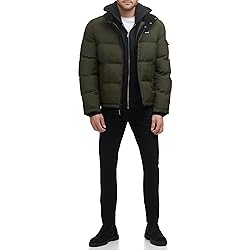 Levi's Men's Bubble Puffer, Olive Taslan, X-Large