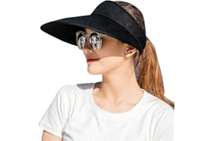 CAMOLAND Sun Visor Hats Women Large Brim Summer UV Protection Beach Cap