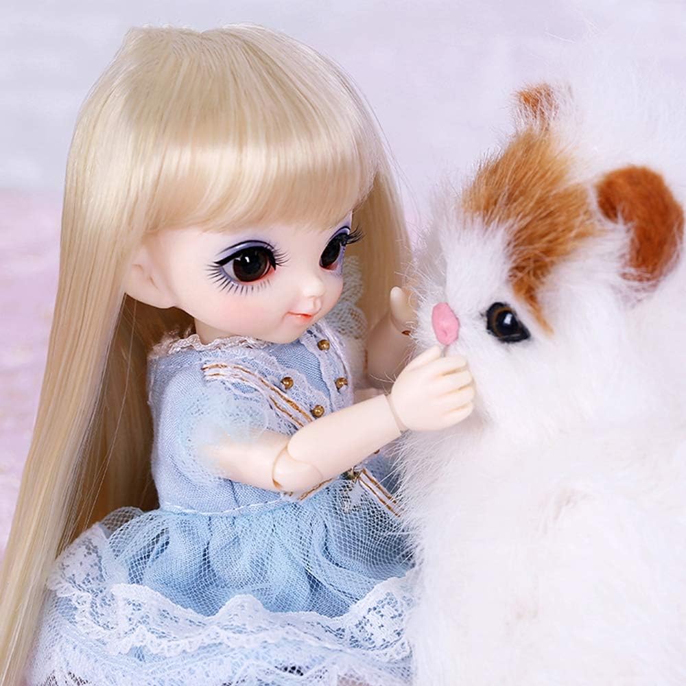 ZMH BJD Doll Size 1/8 15 CM 6 Inch 19 Ball Joints SD Dolls With Outfit Clothes Shoes Wigs Free Makeup Girls DIY Toys