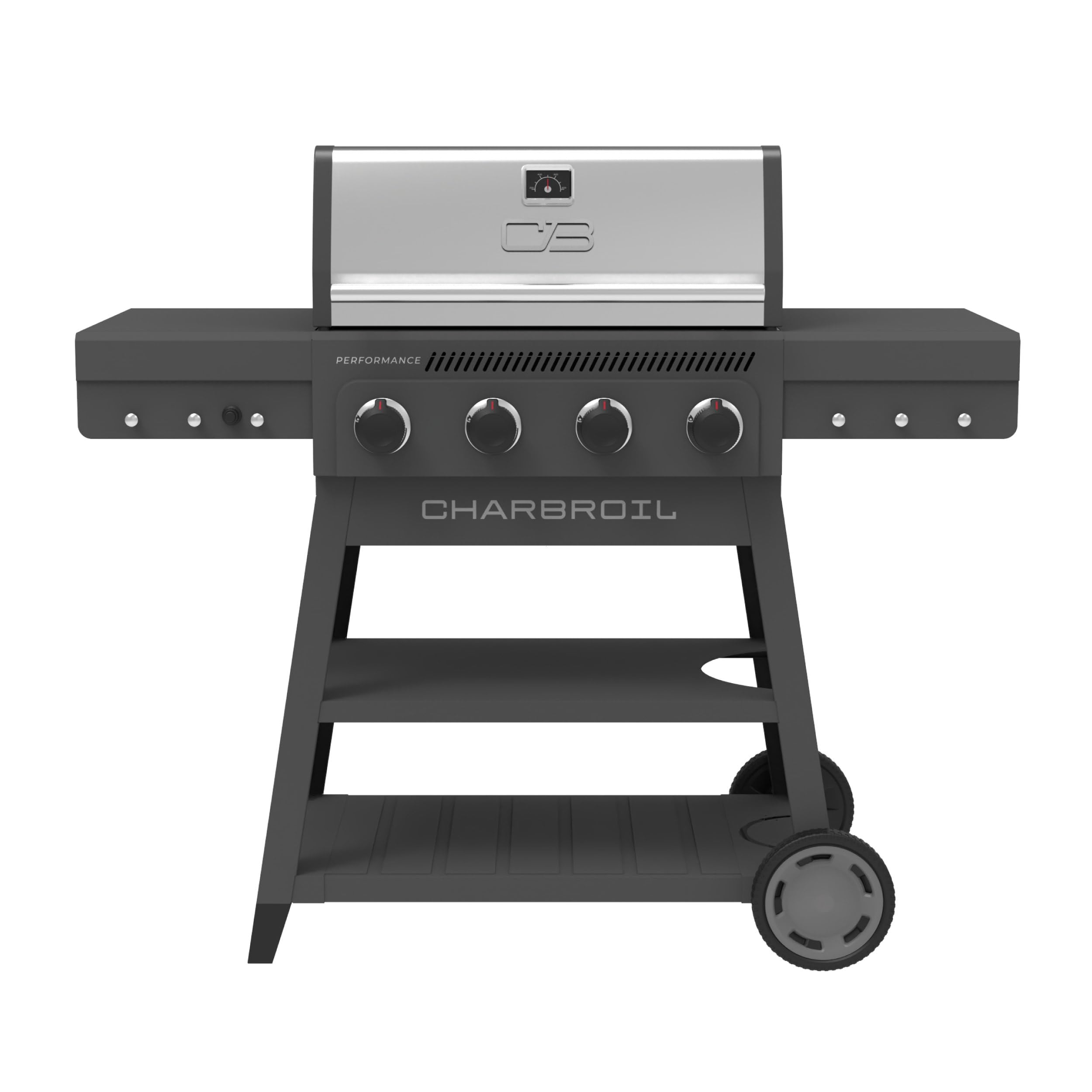 Charbroil Performance Series 4-Burner Gas Grill Cart, Gray - 463253825 Image