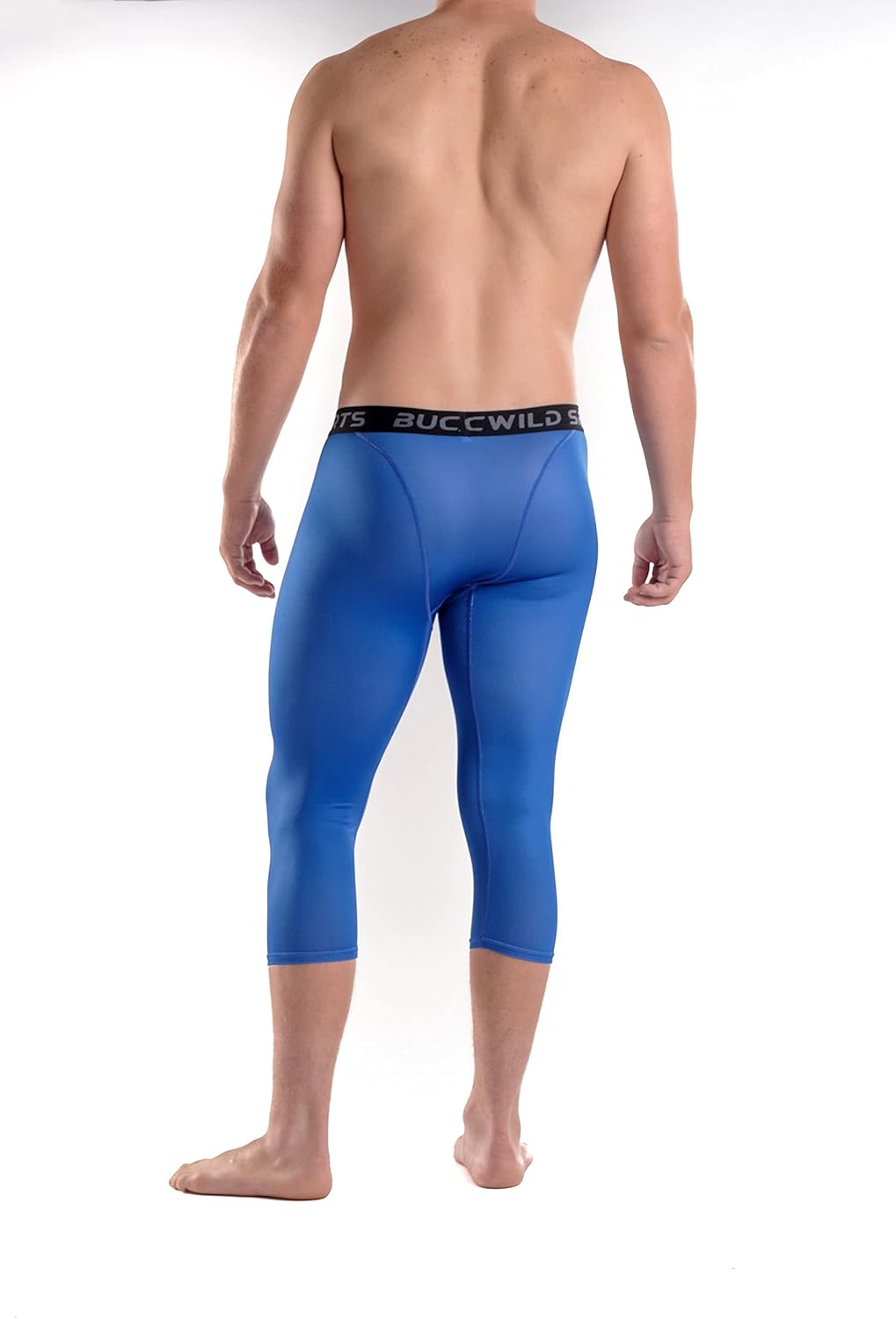 Bucwild Sports 3/4 Basketball Compression Pants Tights for Youth Boys & Men: Clothing