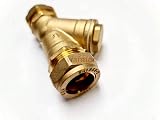 Wärmer System Brass 15mm 22mm Inline Y Strainer Stainless Steel Mesh Filter view 4