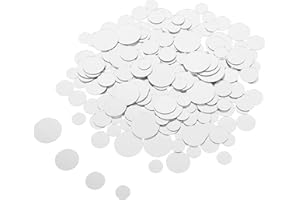 Healifty 250pcs Small round Acrylic Mirror Tiles DIY Craft Pieces Mosaic Wall Mirror Tiles for Home Décor