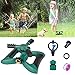 Morfone Lawn Sprinkler, Garden Sprinkler Automatic 360° Rotating Irrigation System Water Sprinklers for Garden, Yards, Kids, 3600 Square Feet Coverage