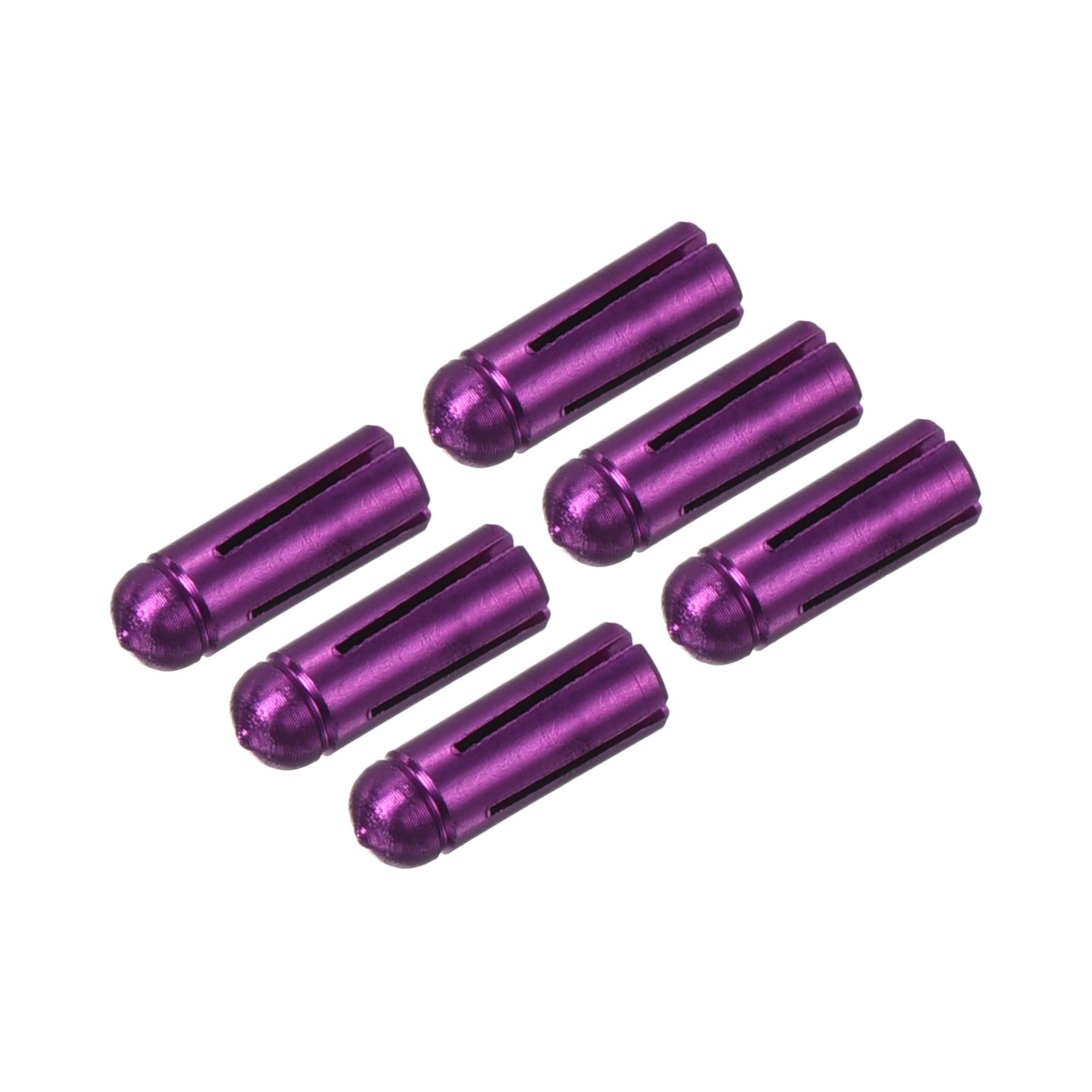 PATIKIL Dart Flight Protectors, Aluminum Alloy Dart Accessories Wing Savers for Steel & Plastic Flights - 6 Pack (Purple)