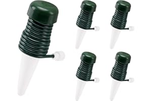 BYDOLL Plant Self-Watering Stakes Automatic Plant Watering Spikes for Indoor or Outdoor Plants,Houseplant Insert Watering Devices for Vacation Garden use,Drip Irrigation System for Plant（5 Pack