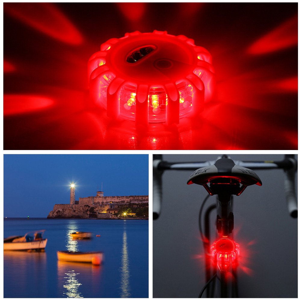 Gyrophare LED Tobfit - Balise Clignotante 9 Modes | Pour Voiture, Camion, Bateau | Étanche IP66