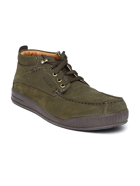 woodland olive green casual shoes