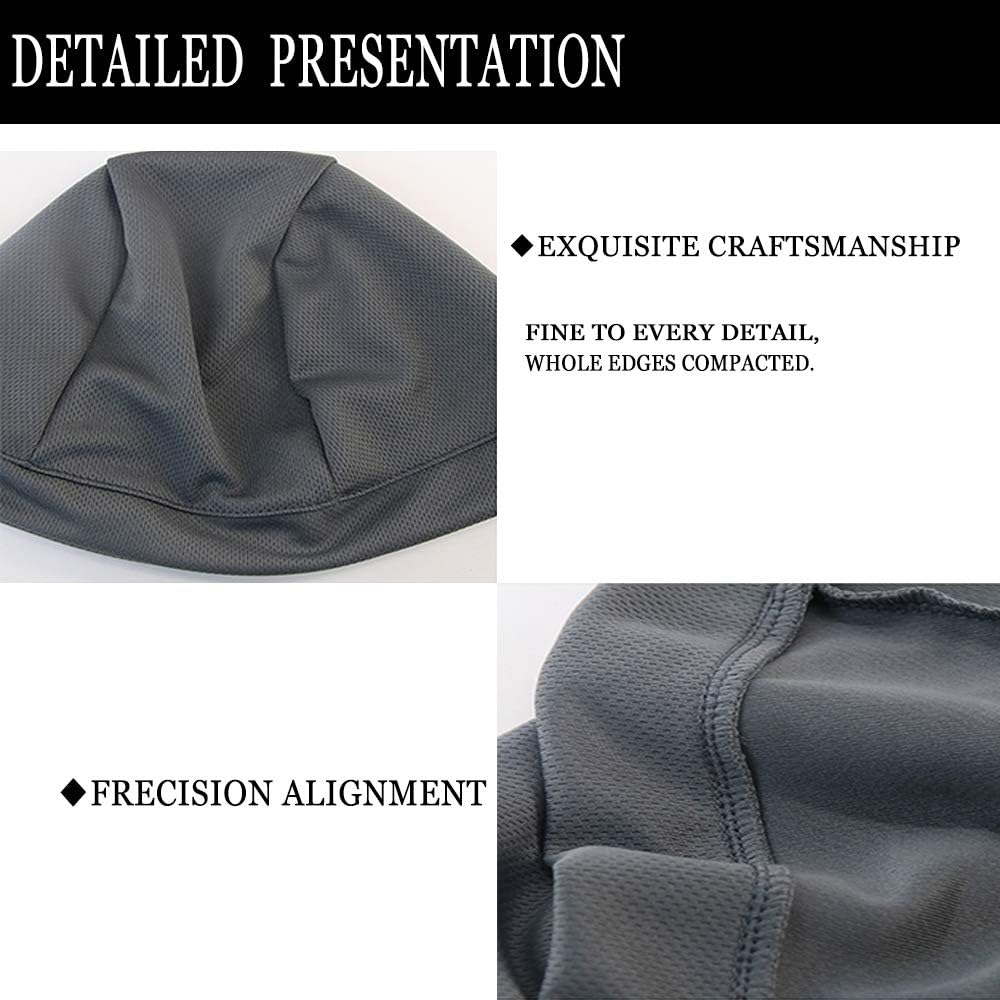 3 Pack Cooling Skull Cap Helmet Liner Sweat Wicking Cycling Running Hat for Men Women: Clothing