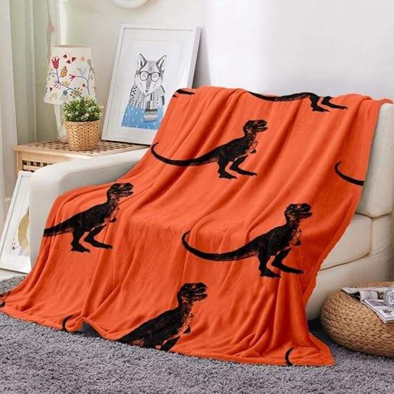 yunge Cartoon Dinosaurier Überwurfdecke Weiche ...