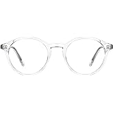 TIJN Blue Light Blocking Glasses Men Women Vintage Thick Round Rim Frame Eyeglasses