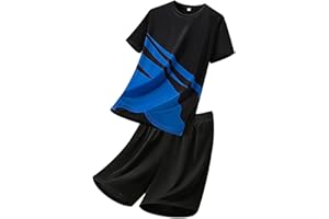 Men's Summer 2 Piece Outfits Mesh Short Sleeve T-Shirts and Shorts Sets Athletic Tracksuits Sports Suits