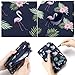 Passport Wallet Holder for Men&Women,RFID Blocking Travel Waterproof Credit Card&Money Bag Multifunctional Family Zipper Cellphone Accessories Storage Boarding Passes Organizer (Flamingo)