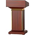 Roedax Speech Podium Luxury Lectern Spacious Mesa and Open Storage Podiums Pulpits for Churches Podium Stand Reception Desk Teacher Podiums Fashion