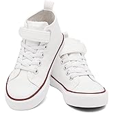 AOVOG Toddler Canvas Shoes Girls High Top Sneakers Little Big Kids Boys Walking Cushioned Shoes Toddler 8-Big Kid 3