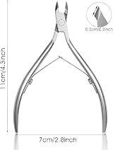 FERYES Cuticle Clipper - 5mm Jaw, Surgical Steel, Easy Grip, Nickel Plated view 8