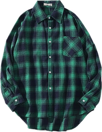 Amazon Efofei メンズ シャツ 長袖 チェック柄シャツ ストライプチェックシャツ ギンガム 切り替え バイカラー カジュアルシャツ リネンシャツス トレイプ 大きいサイズ オシャレ ゆったり シャツ 通販