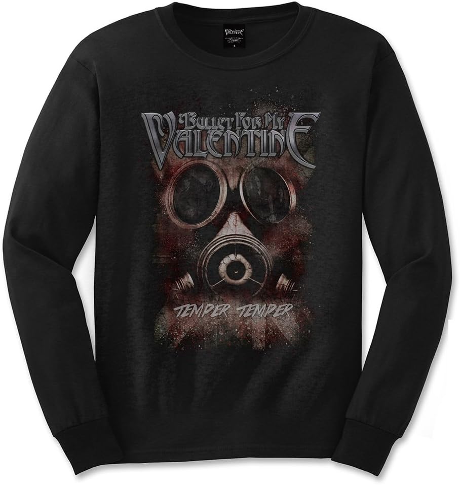 Rockoff Trade Men's Bullet for My Valentine Temper Gas Mask T-Shirt