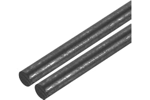 MECCANIXITY Graphite Rod, Graphite Stirring Rod Cylinder Stick Carbon Rod 250x7mm Black for Electrode, Melting Casting, Cruci