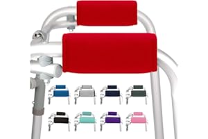 supregear Walker Grips (2 Pack), Soft Padded Hand Covers, Non-Slip Comfortable Cushion Padding for Folding Walker Handle, Moisture Wicking Mobility Accessory