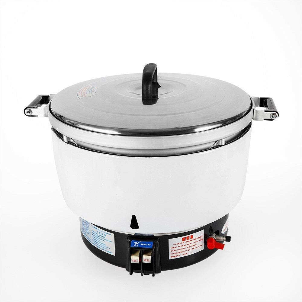 LGR Natural Gas Rice Cooker, 10L 60 Cup Commercial Restaurant Large Capacity Natural Gas Rice Cooker, Quickly Cook Kitchen Cooker for Big Parties, Chinese Restaurant