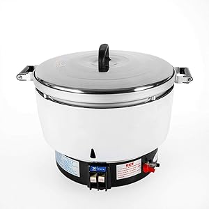 LGR Natural Gas Rice Cooker, 10L 60 Cup Commercial Restaurant Large Capacity Natural Gas Rice Cooker, Quickly Cook Kitchen Cooker for Big Parties, Chinese Restaurant