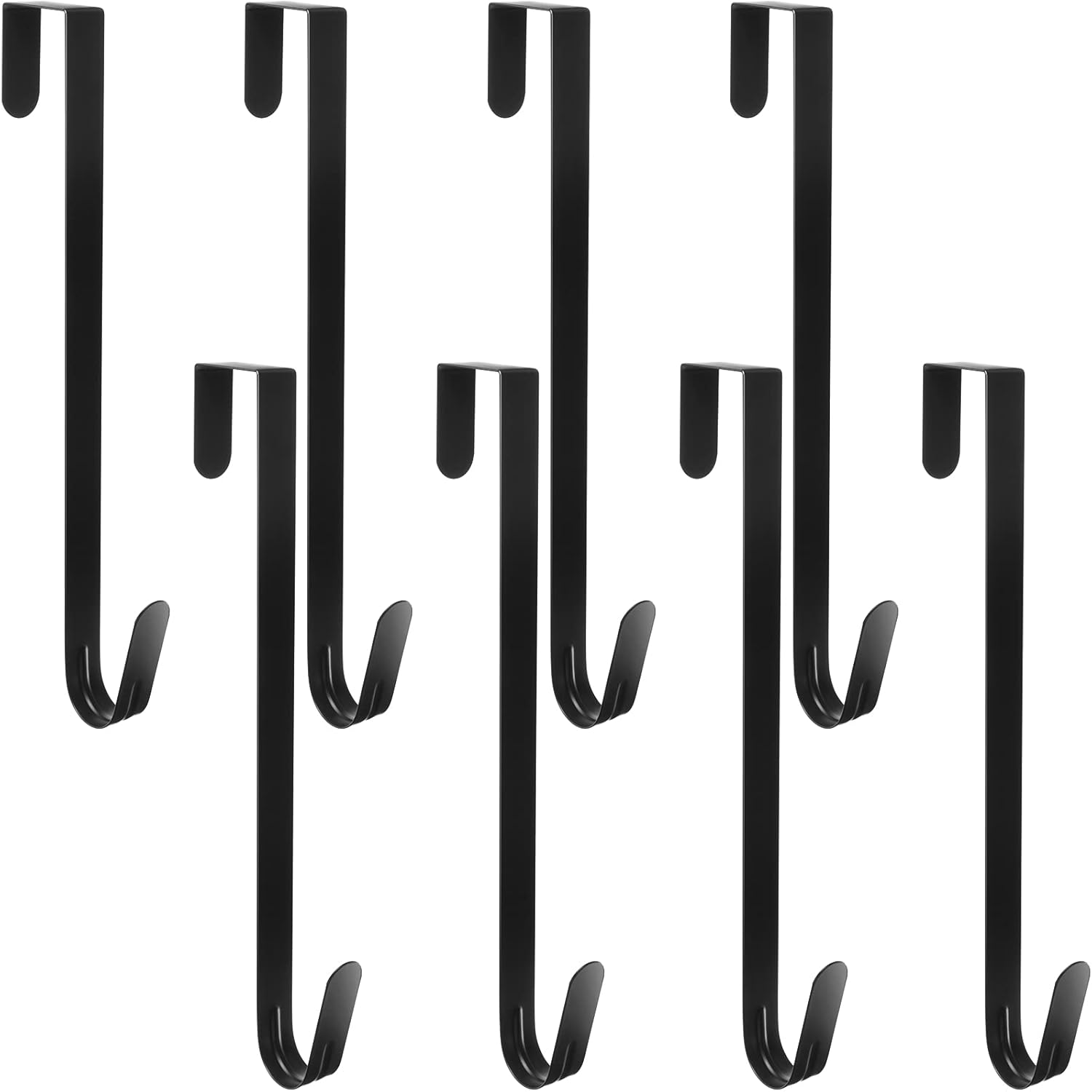 Wreath Hangers - Ferraycle 8 Pcs 15 Inch Halloween Wreath Hanger for Front Door Decoration Wreath Decoration Hook Over The Door Single Hook for Hanging Clothes Towels Coats