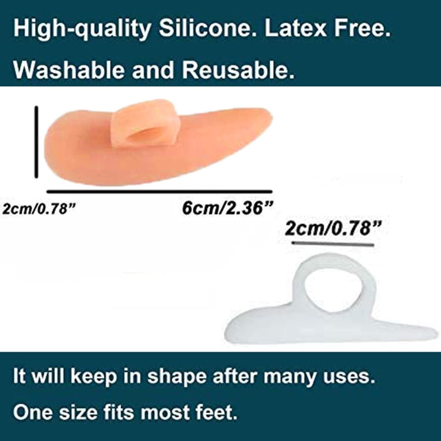 Mcvcoyh 10 Pieces Hammer Toe Cushions for Toes Toe Crests Pads, Gel Spacer Pads for Overlapping Toe Prevent Shoe Friction Curled Toes - Image 3