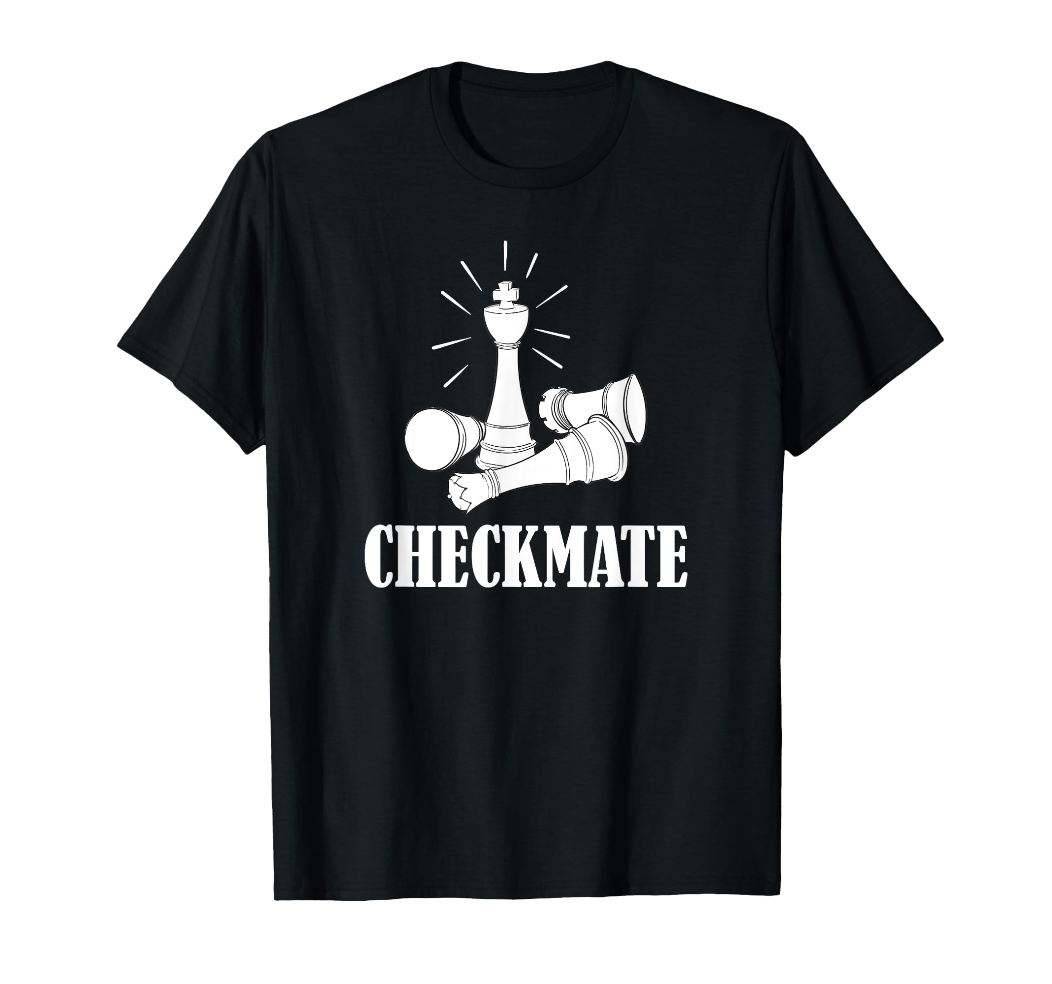 Funny Checkmate King Rook Queen Pawn Bishop for Chess Lovers T-Shirt