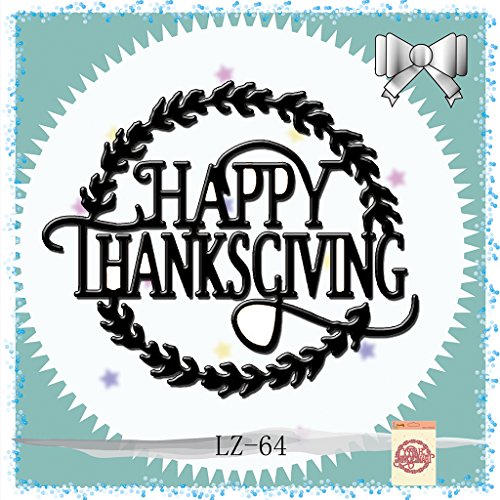 Susada Happy Thanksgiving Metal Steel Cutting Dies Stencils Embossing DIY Scrapbooking - Thumbnail 5