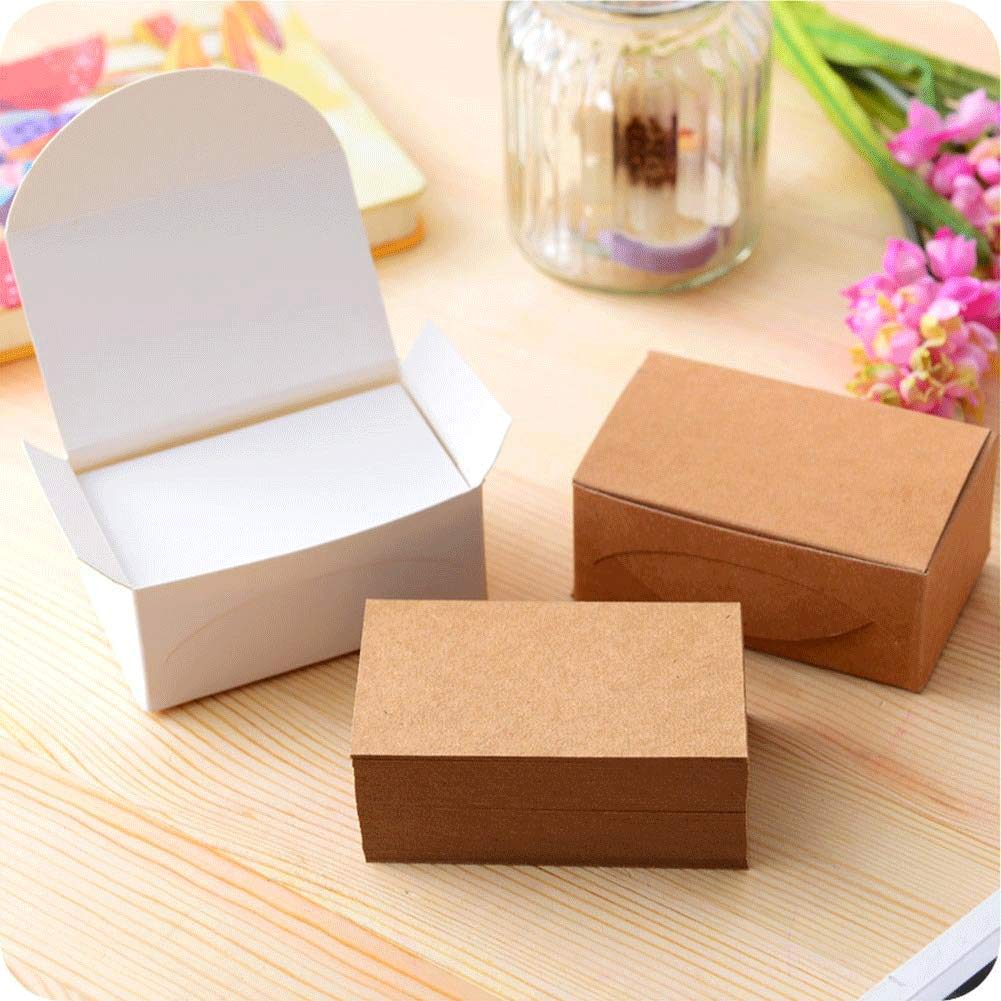 Blank Kraft Paper Business Cards, 400PCS Study Cards Stock Message Card