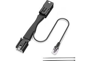 TQXHLBFU Radar Detector Power Adapter RJ11 Plug (10P Type D) Compatible with GMC,Chevy,Cadillca,Buick,with Auto-dimming Rearv