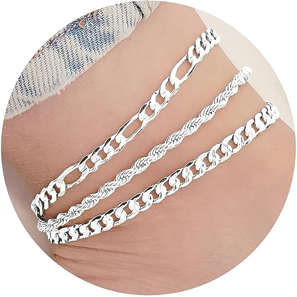 Pulseras Tobilleras Mujer Everoyal-tobilleras De Plata 925 Para
