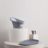 Shnuggle Bath Rinse Cup Grey - Baby Bath Hair Wash Jug No Tears Rim view 5