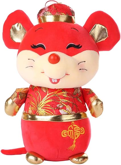Amazon Com 2020 Chinese New Year Rat Plush Toys Rat Zodiac Mascot