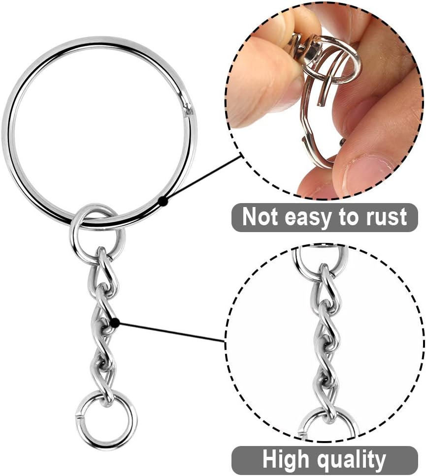 Sourcing Map 12 Ganci Girevoli Da 0,39 Cm, Con Anello A D Girevole Per