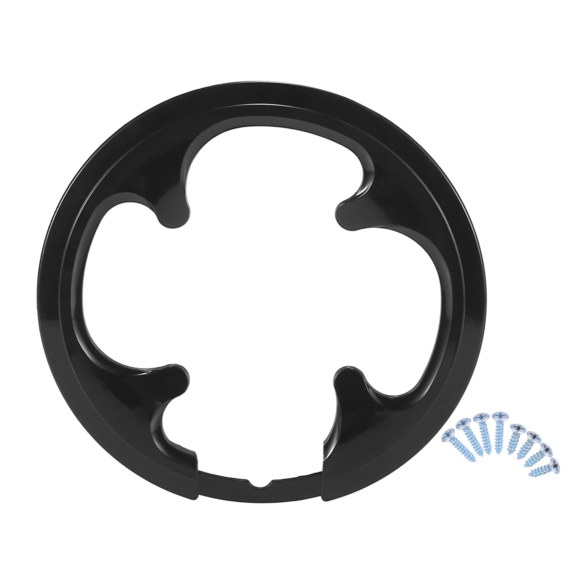 X AUTOHAUX 42 44 Teeth 7.4cm 10.1cm Bicycle Crankset Chain Wheel Cover Black