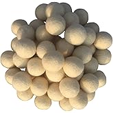 2cm 20mm Wool Felt Balls Beads 100% Natural Wool Felting Woolen Felted Fabric for Home Decor Dream Catcher DIY Garland Crafts Handcrafts Project DIY (Beige 50pcs)