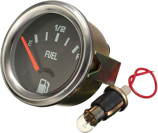 Amazon 車用 燃料レベルゲージ 52mm 燃料計 E 1 2 F Dc12v センサーなし 時計 コンパス 温度計 車 バイク
